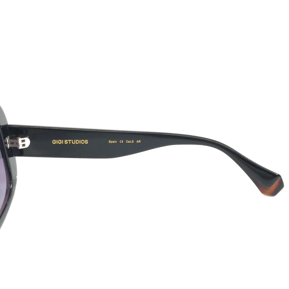 Gigi Studios Sunglasses BITTER 6942/1 Shiny Black Frames Gray Gradient Lenses